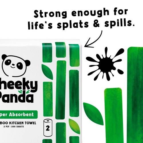 The Cheeky Panda Natural Bamboo Kitchen Rolls