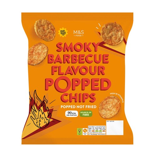 M&S Smoky Barbecue Flavour Popped Potato Chips