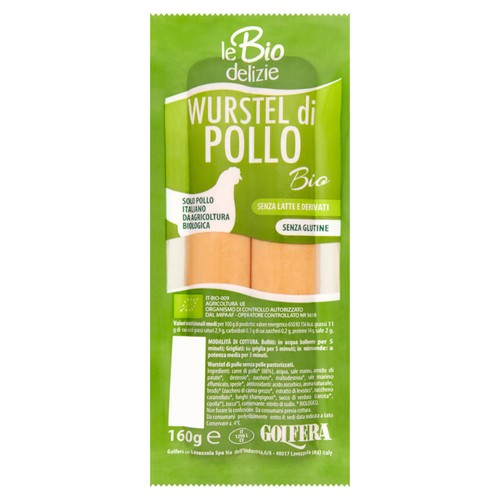 Golfera Organic Chicken Frankfurters Gluten Free