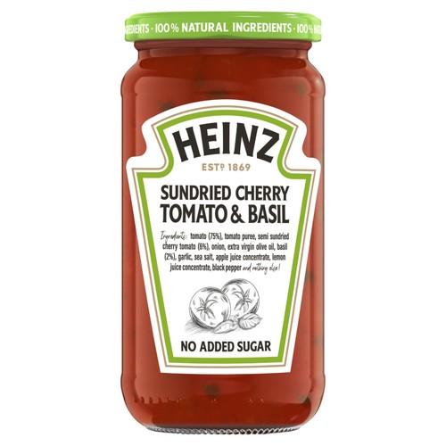 Heinz Sun Dried Cherry Tomato & Basil Pasta Sauce 