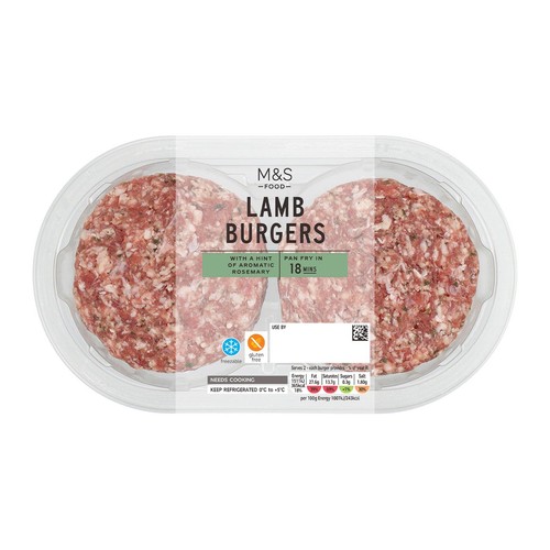 M&S Grill 2 Lamb Burgers