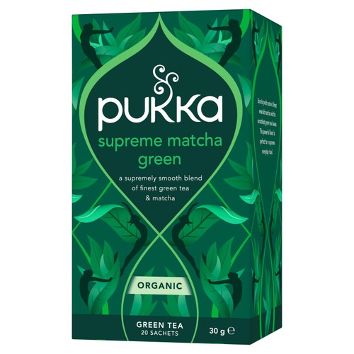 Pukka Organic Supreme Matcha Green Herbal Tea x20 Compostable Green TeaBags