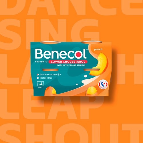 Benecol Cholesterol Lowering Yoghurt Peach