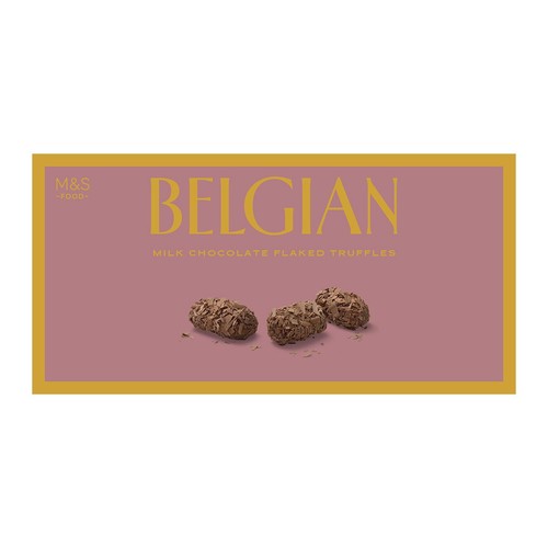 M&S Belgian Chocolatier Milk Chocolate Flaked Truffles
