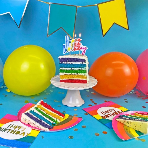 Talking Tables Rainbow Happy Birthday Napkins