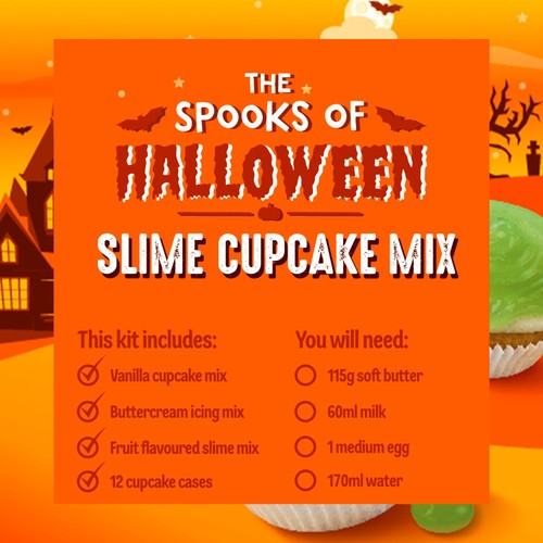 Dr. Oetker Halloween Slime Cupcake Mix
