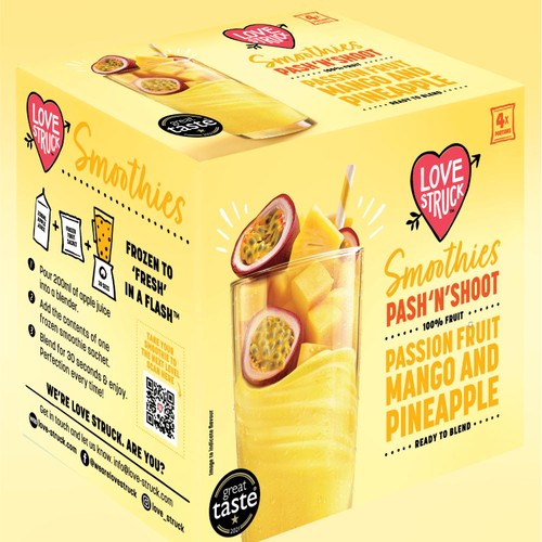 Love Struck Passion Fruit, Pineapple & Mango Smoothie Mix 