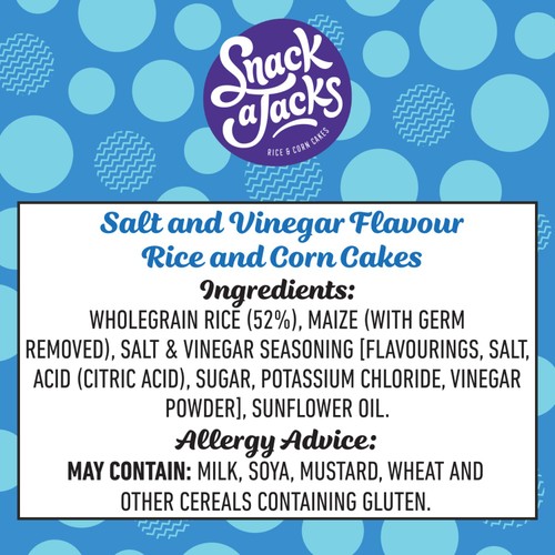 Snack a Jacks Salt & Vinegar Jumbo Rice Cakes