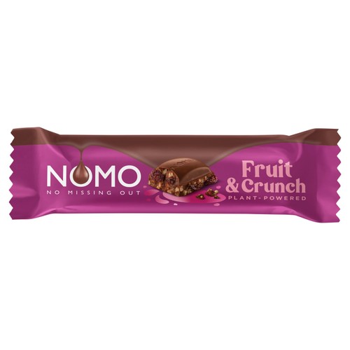 NOMO Vegan Fruit & Crunch Chocolate Bar