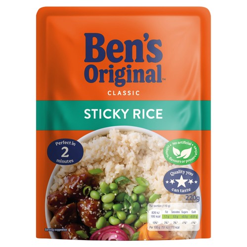 Bens Original Sticky Rice Microwave Rice