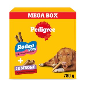 Pedigree Rodeo Duos & Jumbone Medium Dog Treats Mega Box