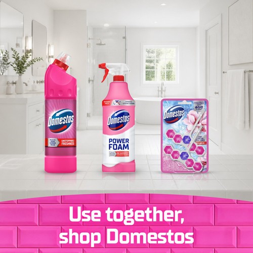 Domestos Thick Bleach Pink Power 