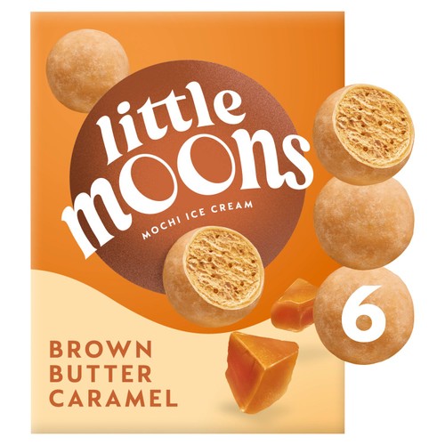 Little Moons Brown Butter Caramel Mochi Ice Cream Snack 6 x 30g