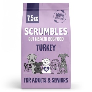 Scrumbles Dry Dog Food for Adult & Seniors Turkey