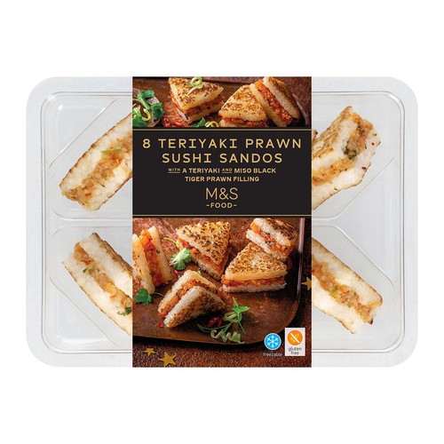 M&S 8 Teriyaki Prawn Sushi Sandos