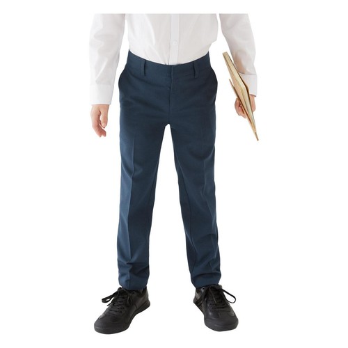 M&S Boys, Skinny Leg School Trousers, 10-11 Years, Navy