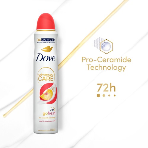 Dove Women Advanced Antiperspirant Deodorant Peach and White Blossom