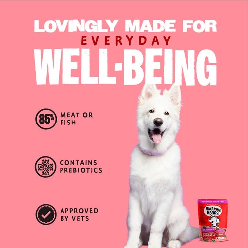 Barking Heads Beef Waggington Wet Dog Food Pouch