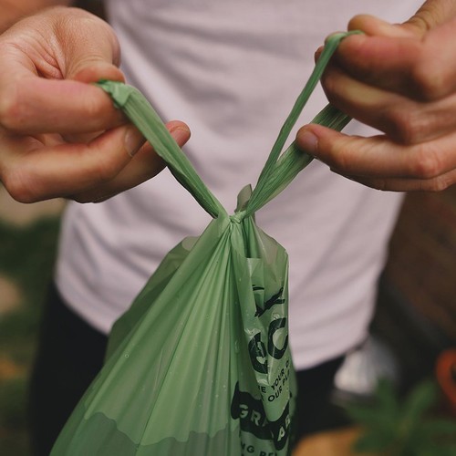 Beco Dog Poop Bags, Unscented with Handles,