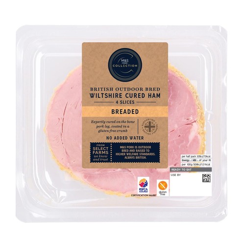 M&S Wiltshire Cured Breaded Ham 4 Slices