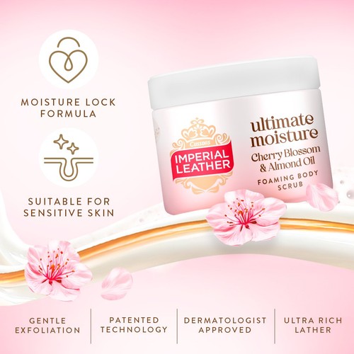 Imperial Leather Ultimate Moisture Cherry Blossom & Almond Oil Body Scrub