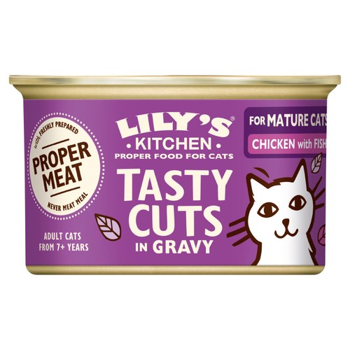 Lily's Kitchen Chicken & Fish Tasty Cuts in Gravy for Mature Cats