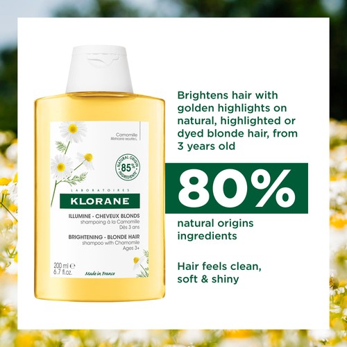 Klorane Brightening Shampoo with Camomile for Blonde Hair