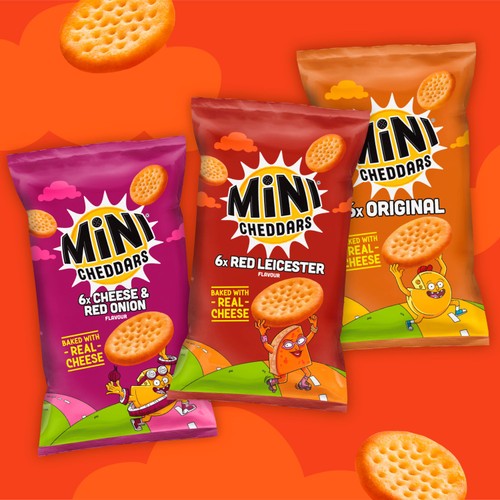Jacob's Mini Cheddars Red Leicester Multipack Snacks