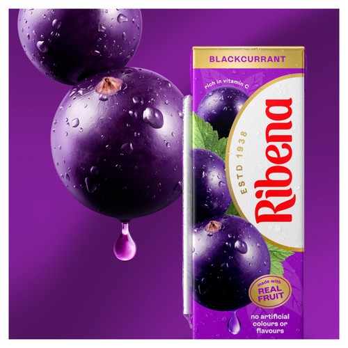 Ribena Blackcurrant Juice Cartons