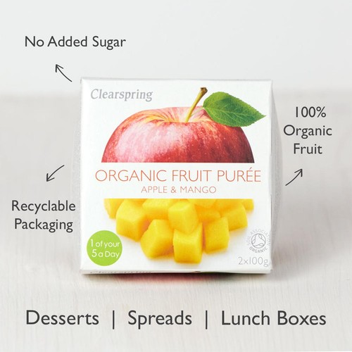 Clearspring Organic Apple & Mango Puree
