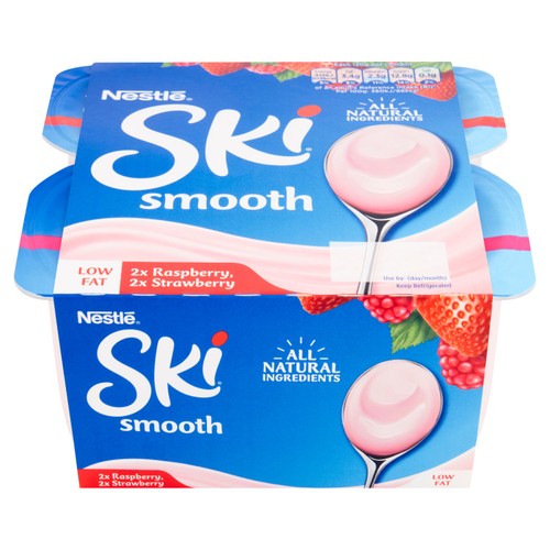 SKI Yoghurt Smooth Strawberry & Raspberry