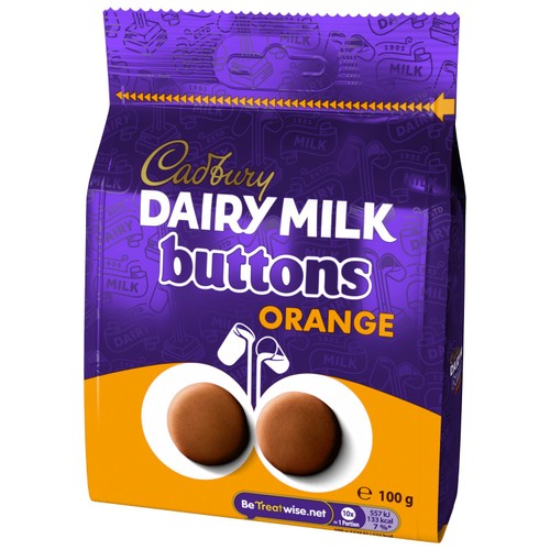 Cadbury Dairy Milk Orange Chocolate Giant Buttons Bag