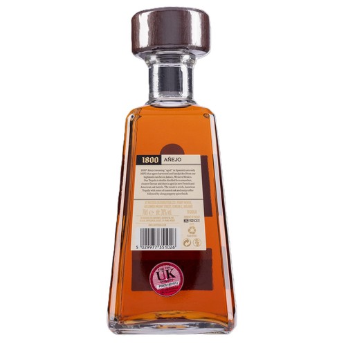 1800 Anejo Tequila 100% Blue Agave, Aged in Oak Barrels