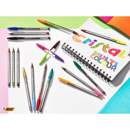 BIC Cristal Large Smooth Glide Ballpoint Pens Black