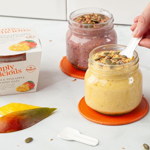 Simply Delicious Mango & Pineapple Overnight Oats
