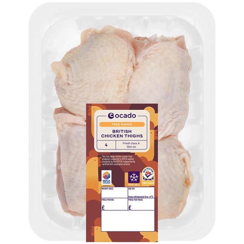 Ocado 4 Free Range Chicken Thighs