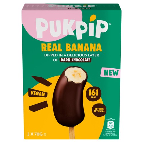 Pukpip Real Banana Dipped in Dark Chocolate
