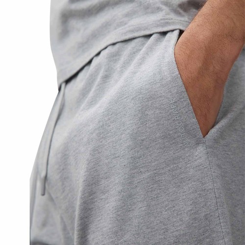 M&S Mens Autograph Pima Cotton Pyjama Shorts, S, Grey Marl