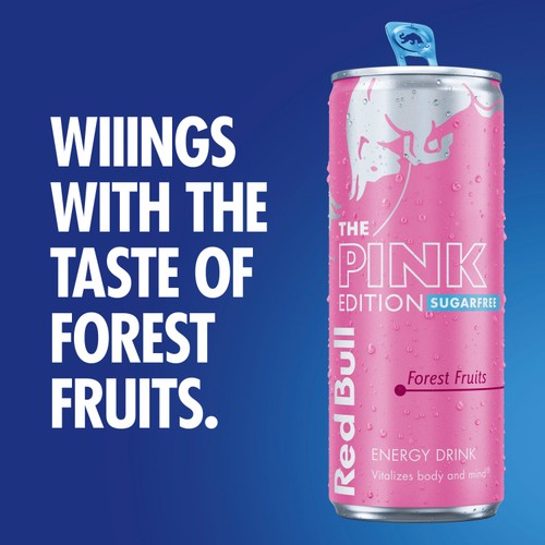 Red Bull Energy Drink Sugar Free Pink Edition Forest Fruits