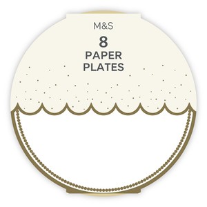 M&S White Paper Plates