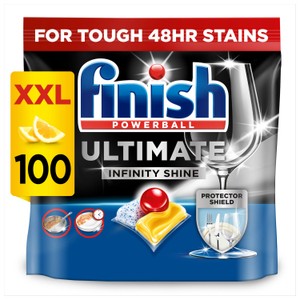 Finish Ultimate Infinity Shine Dishwasher Tablets Lemon