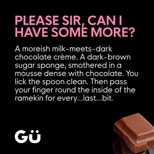 Gu Chocolate Fudge Cake Pot Dessert 2x68g