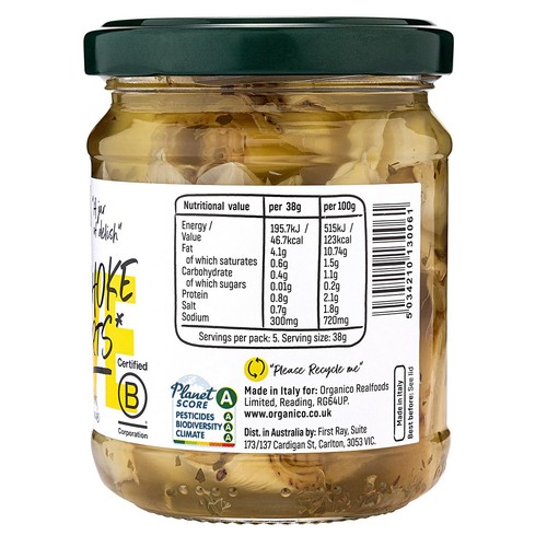 Realfoods Organic Artichoke Hearts