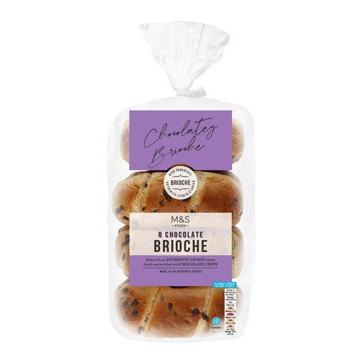 M&S Chocolate Chip Brioche Rolls