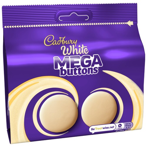 Cadbury White Mega Buttons Chocolate Bag