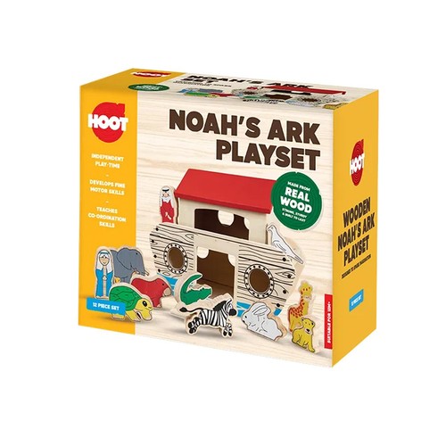 Hoot Wooden Noah's Ark Play Set