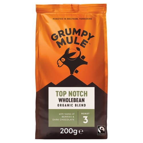 Grumpy Mule Top Notch Organic Blend Coffee Beans