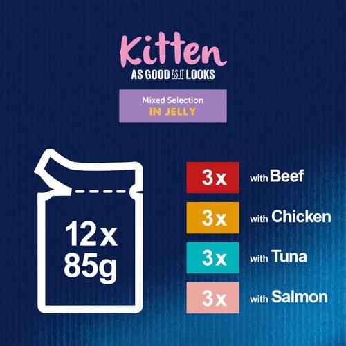 Felix As Good As it Looks Kitten Mixed in Jelly Wet Cat Food