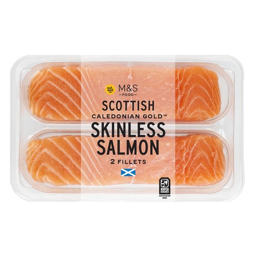 M&S 2 Skinless & Boneless Salmon Fillets
