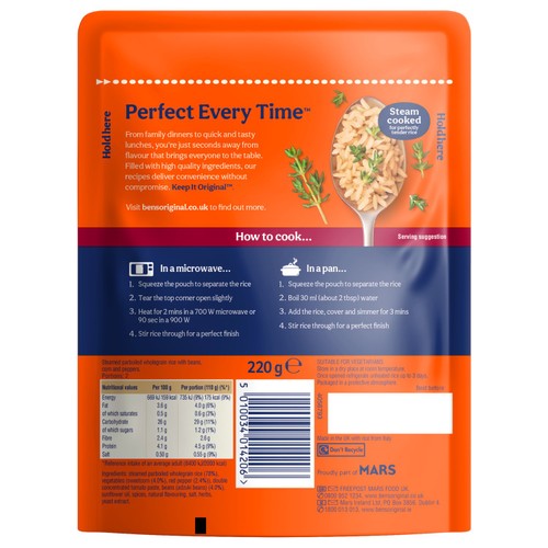 Ben's Original Wholegrain Spicy Mexican Microwave Rice